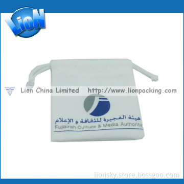 Gift Screen Printing Drawstring Velvet Pouch (R-027)